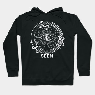 Black and White Mystic T-shirt Design With All Seeing Eye Hoodie